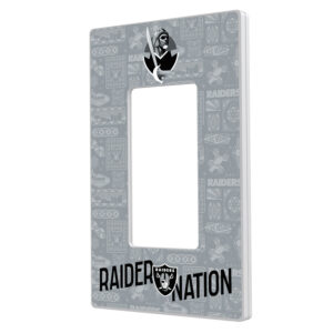 Las Vegas Raiders 2024 Illustrated Limited Edition Single Rocker Light Switch Plate