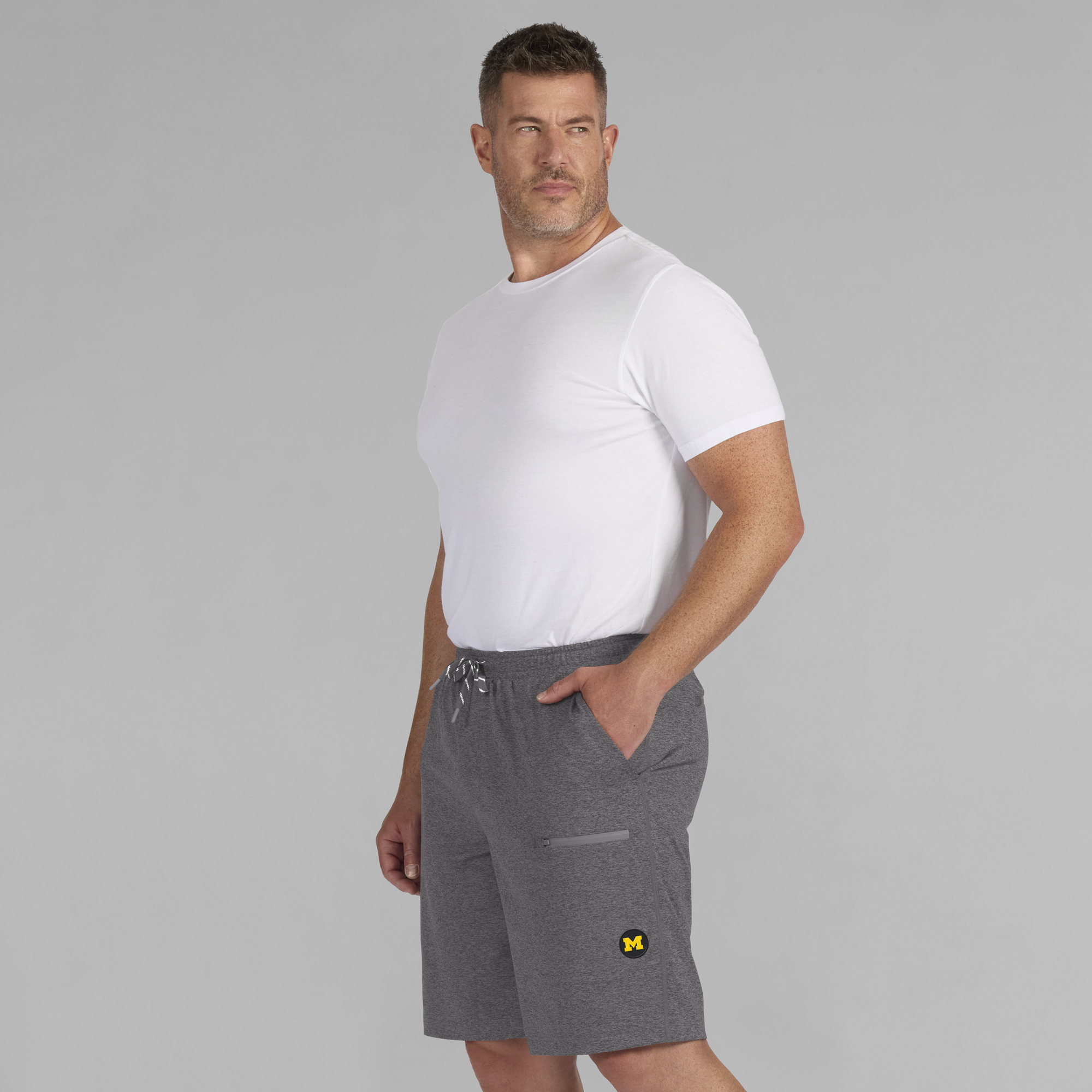 Men's J. Palmer Graphite Michigan Wolverines Home Game Shorts