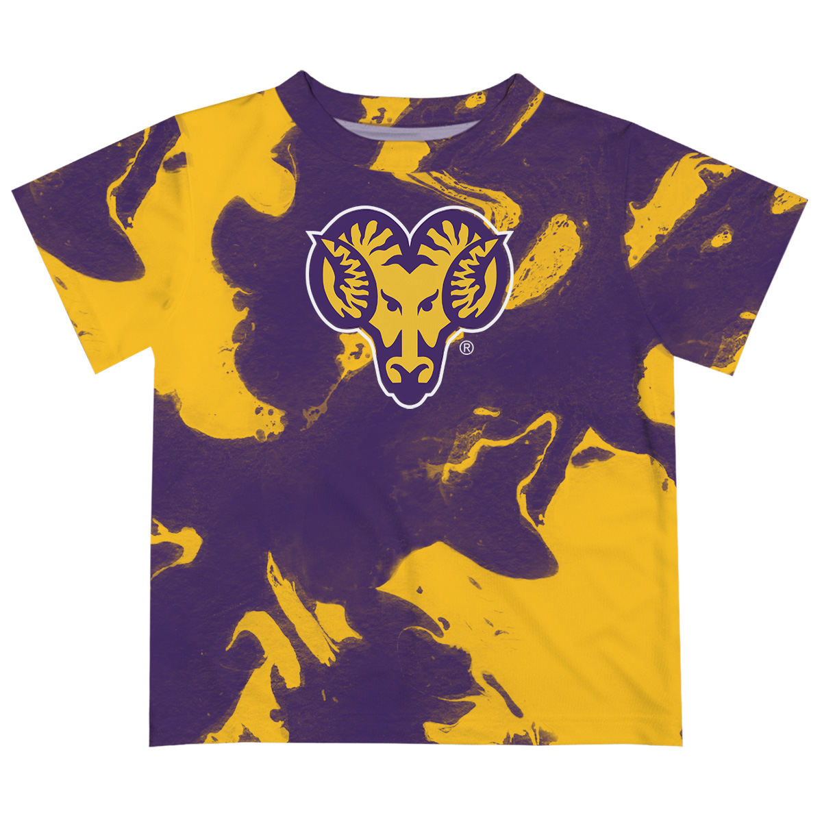 Infant Vive La Fete Purple/Gold West Chester Golden Rams Marble Print T-Shirt - Image 6