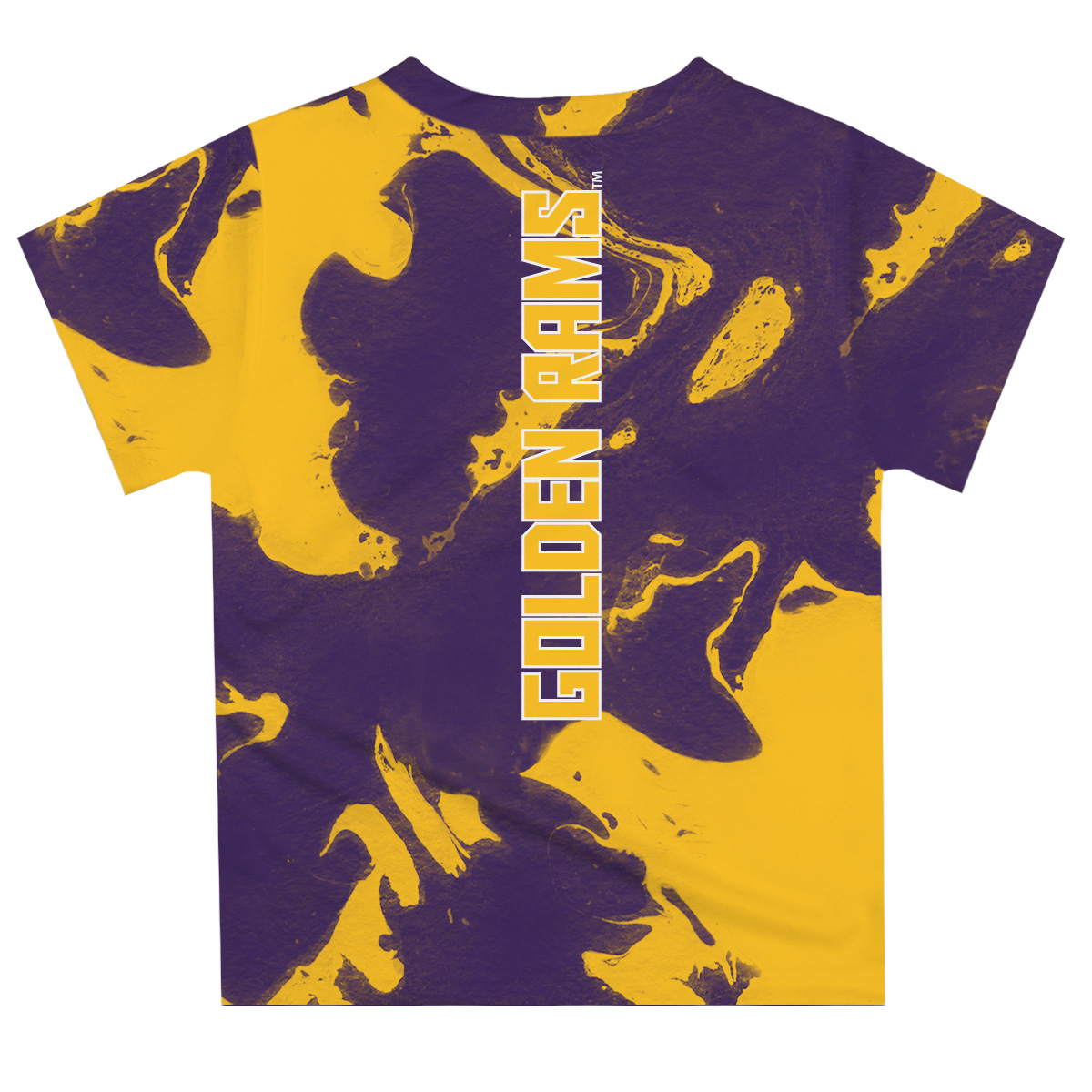 Infant Vive La Fete Purple/Gold West Chester Golden Rams Marble Print T-Shirt - Image 4