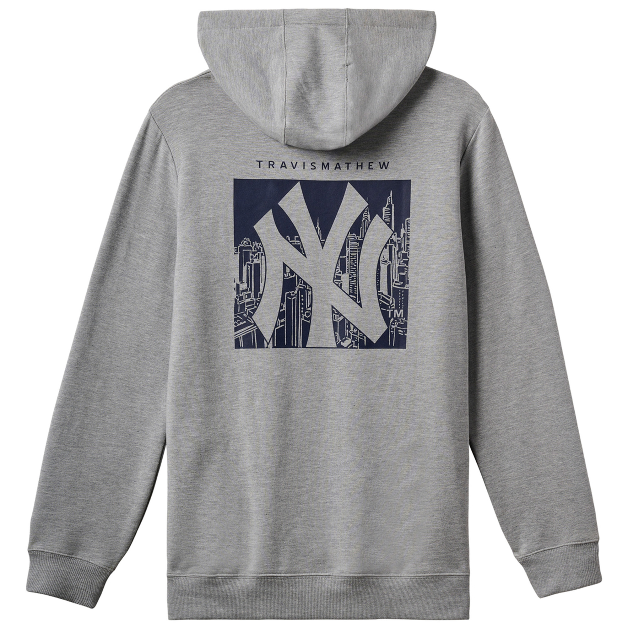 Men's TravisMathew Gray New York Yankees Cloud Pullover Hoodie - Image 4