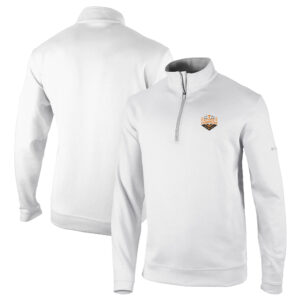 Men's Columbia White Tennessee Volunteers 2024 NCAA Men’s Baseball College World Series Champions Omni-Wick Wickhams Hills Half-Zip Pullover Top