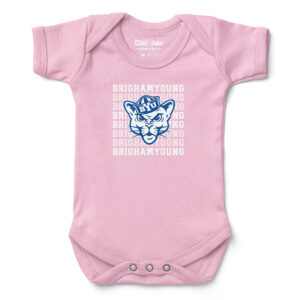 Infant Chad & Jake Light Pink BYU Cougars Retro Bodysuit