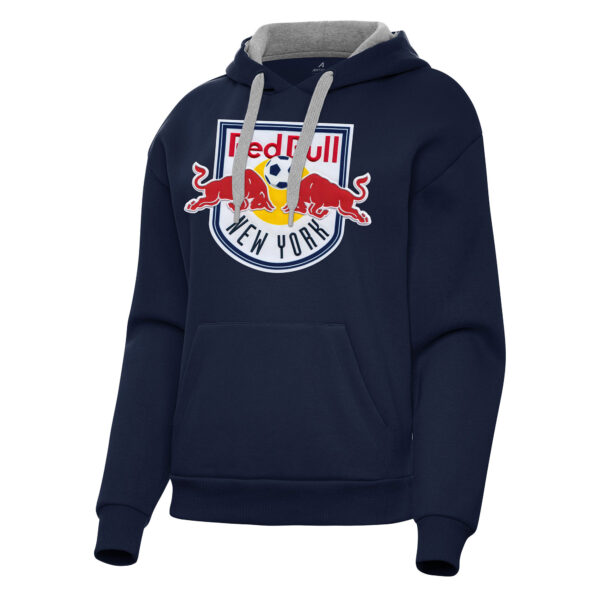 Women's Antigua Navy New York Red Bulls Victory Pullover Hoodie
