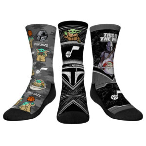 Youth Rock Em Socks  Utah Jazz 3-Pack Crew Socks