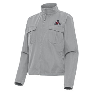Women's Antigua  Gray New Mexico State Aggies Even Par Full-Zip Jacket