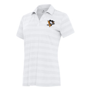 Women's Antigua White Pittsburgh Penguins Tunnel Polo