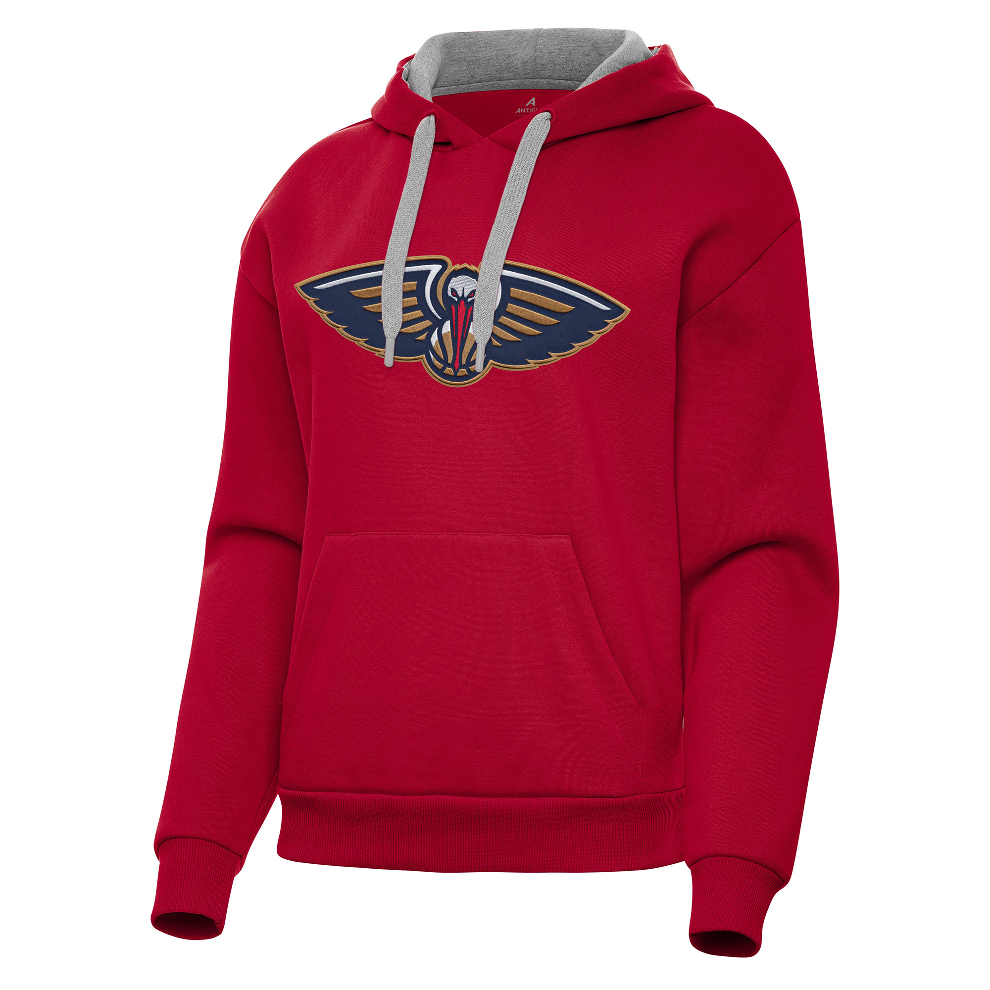 Women's Antigua Red New Orleans Pelicans Victory Pullover Hoodie