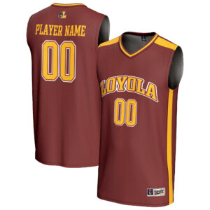 Men's GameDay Greats  Maroon Loyola Chicago Ramblers NIL Pick-A-Player Lightweight Basketball Fashion Jersey