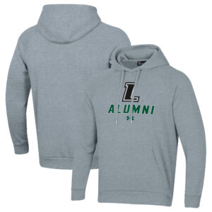 Men's Under Armour Gray Loyola Greyhounds Alumni Rival Fleece Pullover Hoodie