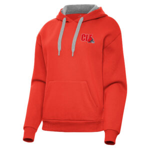 Women's Antigua  Orange Cleveland Browns Victory Pullover Hoodie