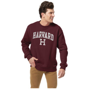 Men's League Collegiate Wear  Maroon Harvard Crimson Essentials 2.0 Pullover Crewneck