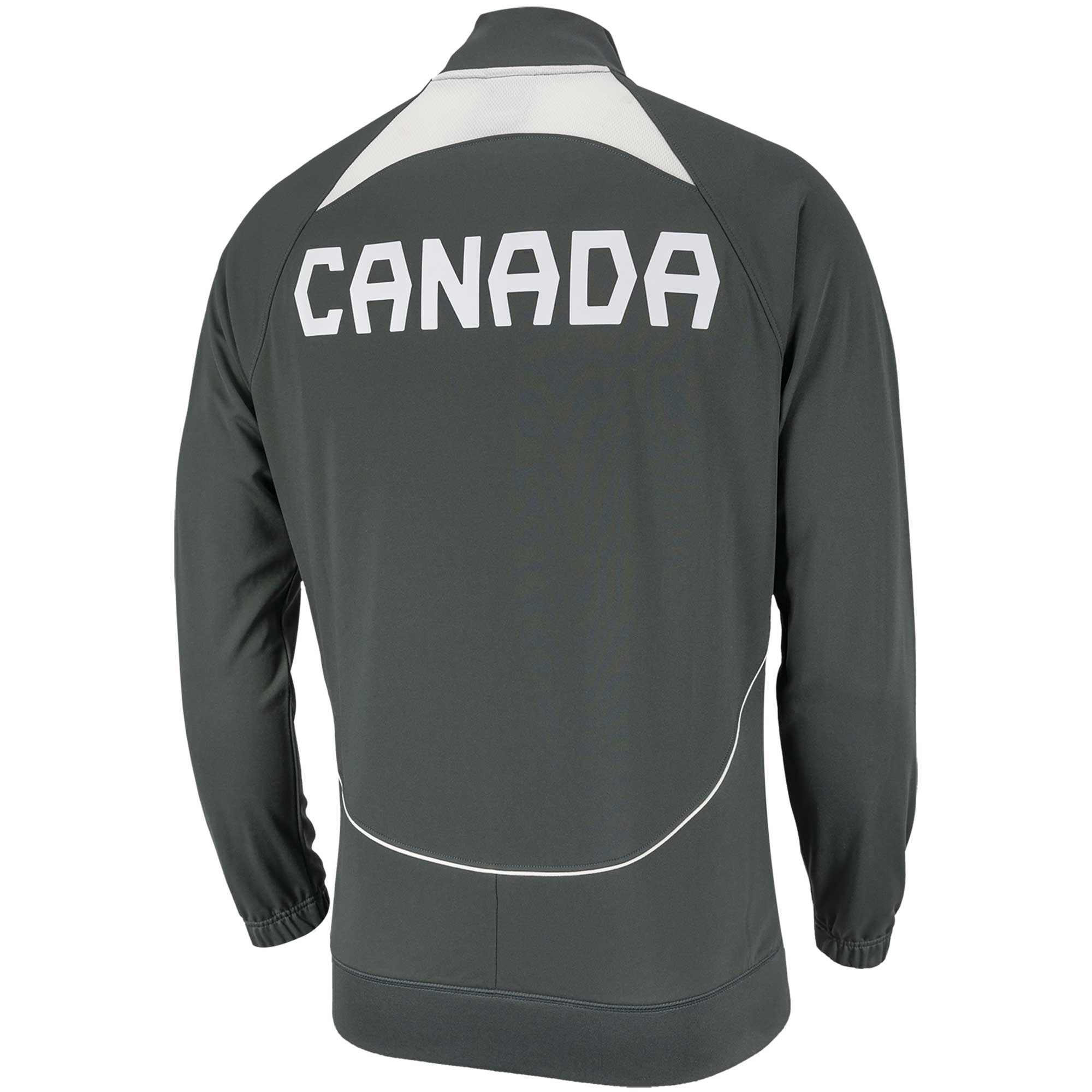Men's Nike Gray Canada Soccer Anthem Raglan Full-Zip Jacket - Image 3