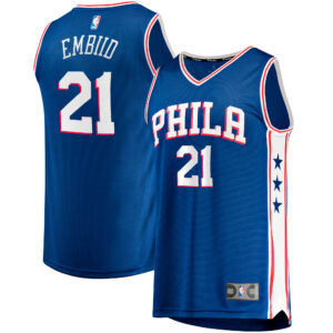 Men's Fanatics Joel Embiid Royal Philadelphia 76ers Big & Tall Fast Break Player Jersey - Icon Edition