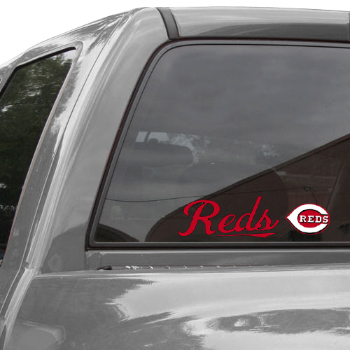 WinCraft Cincinnati Reds 3" x 10" Perfect Cut Decal - Red - Image 2