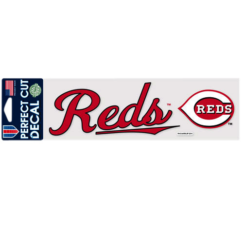 WinCraft Cincinnati Reds 3" x 10" Perfect Cut Decal - Red - Image 3
