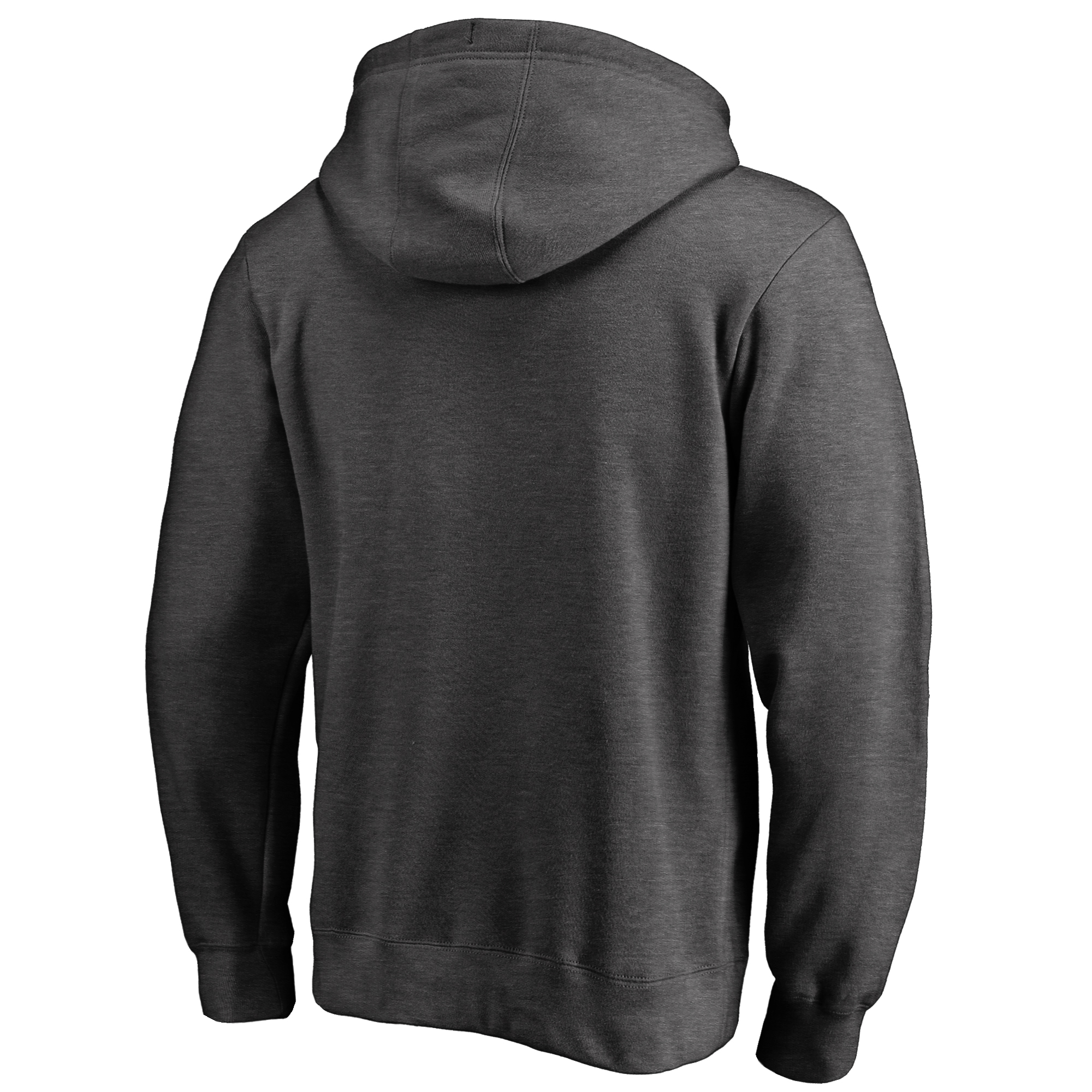 Men's Heather Charcoal Calgary Flames Victory Arch Team Fitted Pullover Hoodie - Image 4