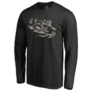 Men's Black LSU Tigers Cloak Long Sleeve T-Shirt