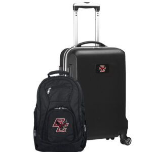 Boston College Eagles Deluxe 2-Piece Backpack and Carry-On Set - Black