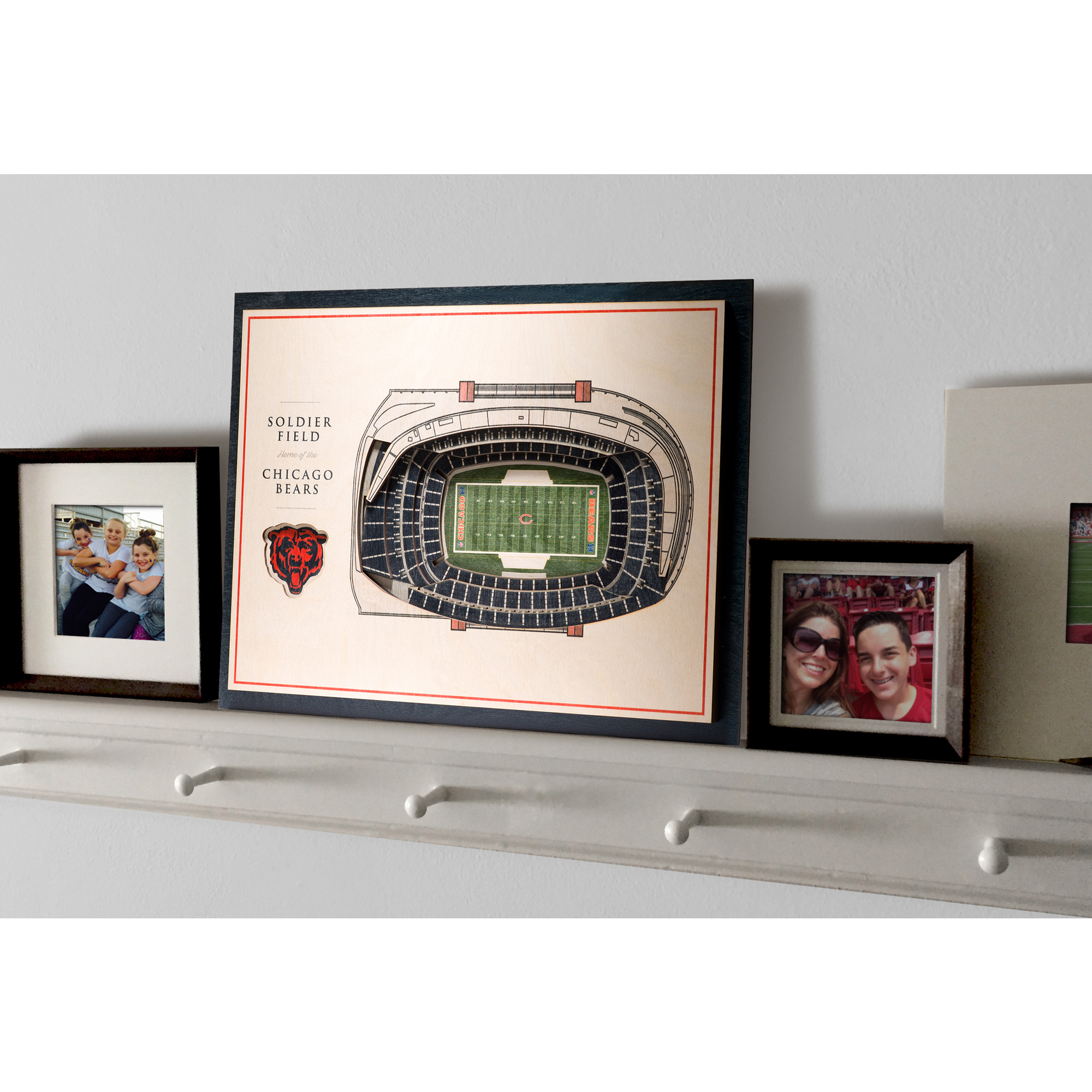 Chicago Bears 17'' x 13'' 5-Layer StadiumViews 3D Wall Art - Image 3