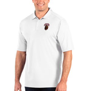 Men's Antigua White Montana Grizzlies Big & Tall Tribute Polo