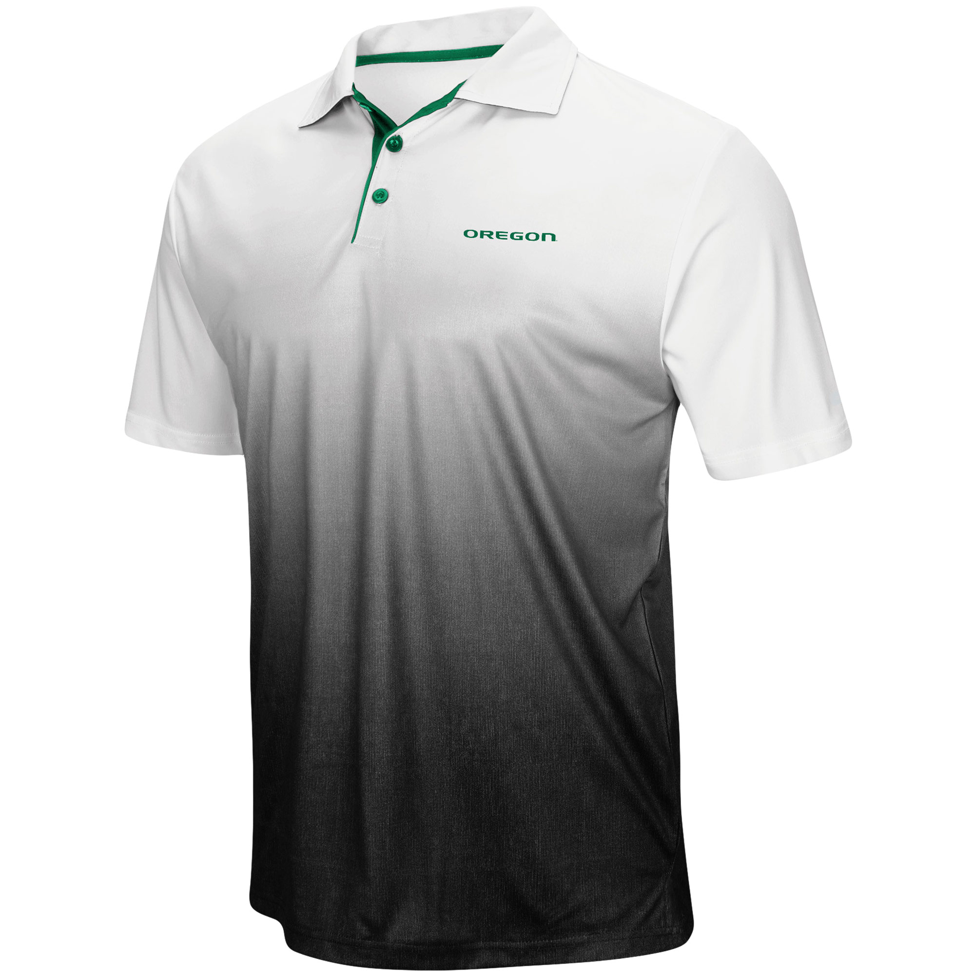 Men's Colosseum Gray Oregon Ducks Wordmark Magic Polo - Image 3