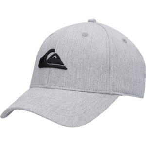Men's Quiksilver Heathered Gray Decades Snapback Hat