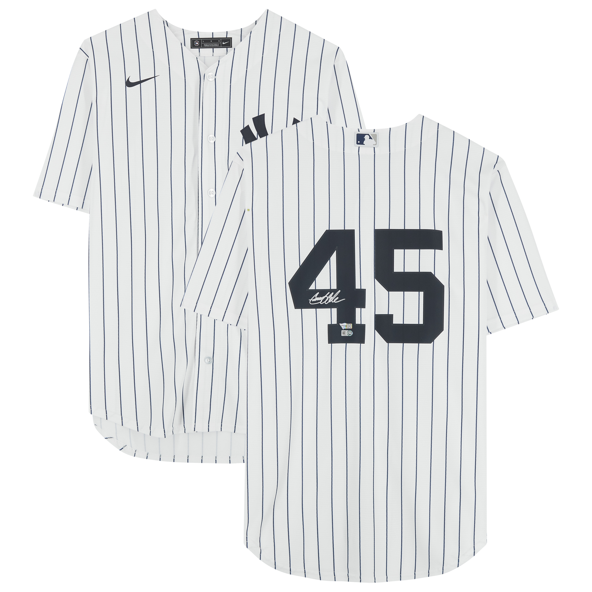 Gerrit Cole New York Yankees Autographed White Nike Replica Jersey - Image 2