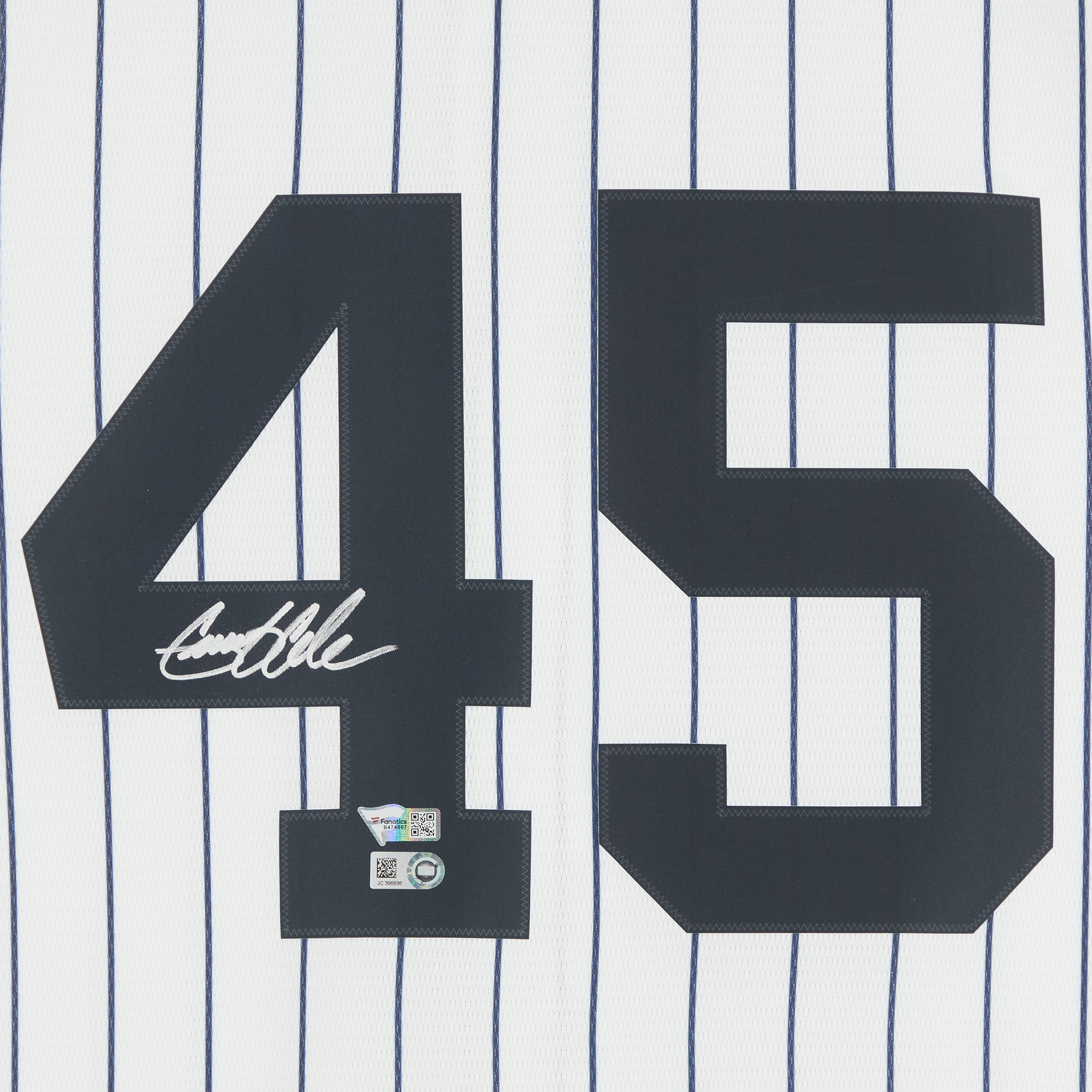 Gerrit Cole New York Yankees Autographed White Nike Replica Jersey - Image 9