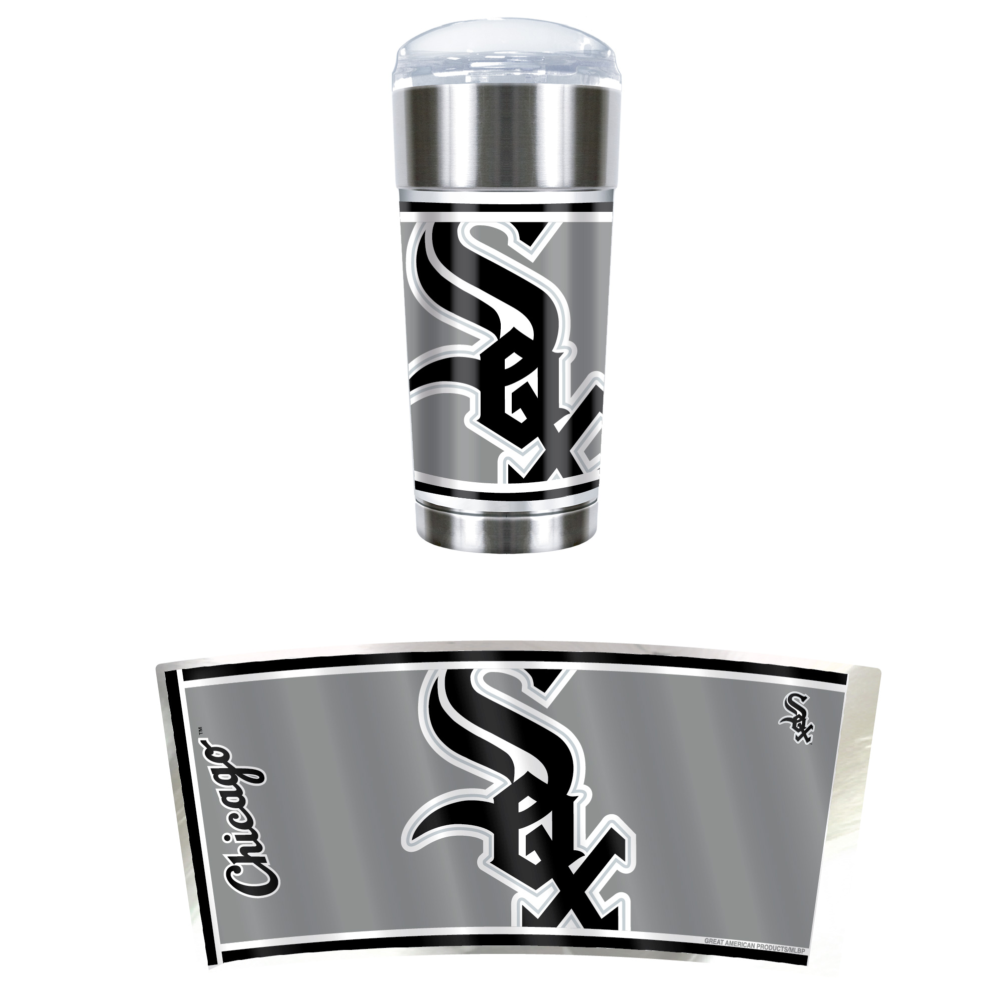 Chicago White Sox 24oz. Eagle Travel Tumbler - Image 3