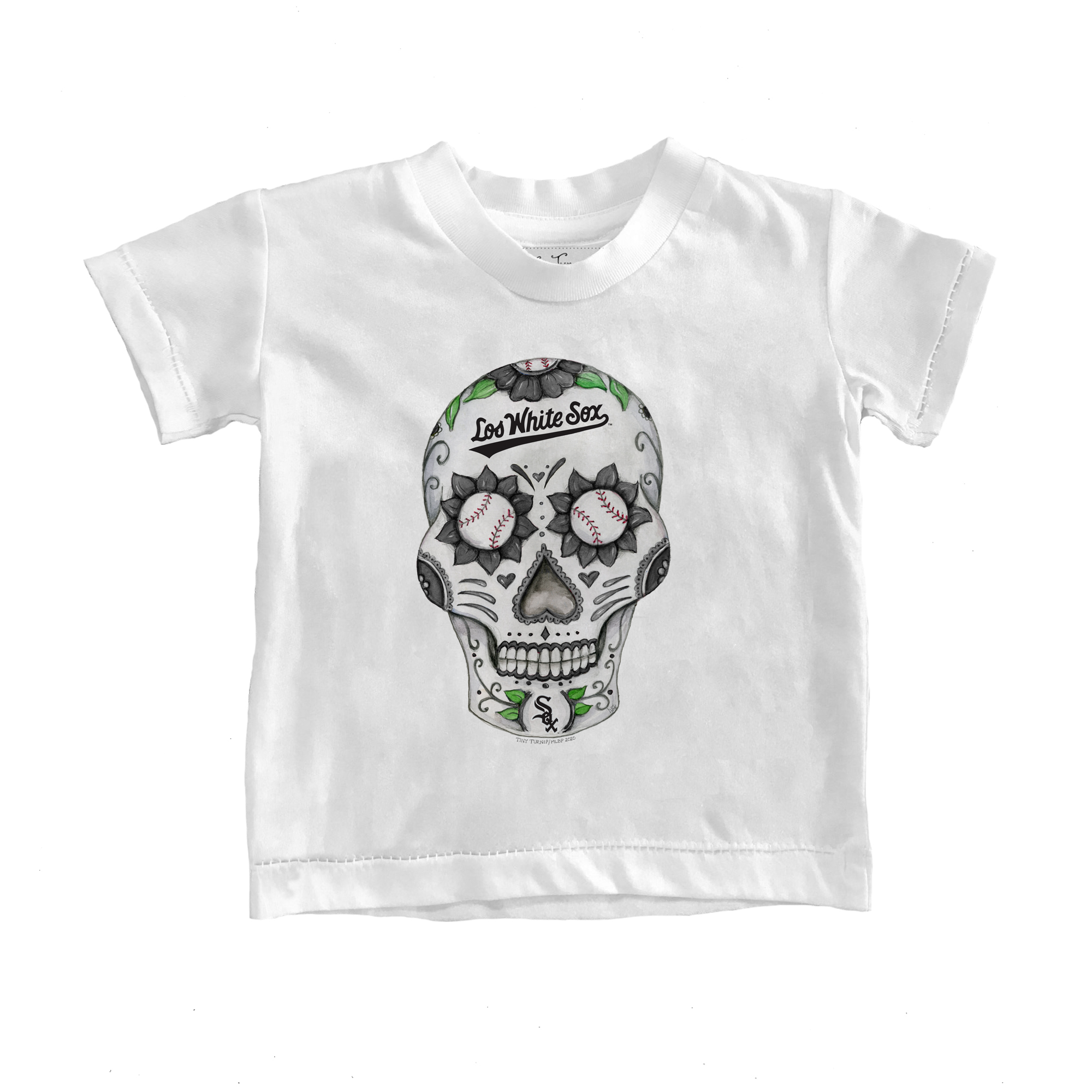 Youth Tiny Turnip White Chicago White Sox Sugar Skull T-Shirt