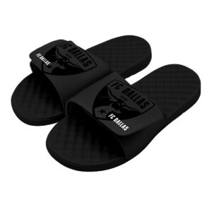 Men's ISlide Black FC Dallas Tonal Pop Slide Sandals