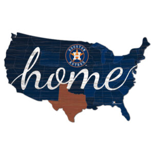 Houston Astros 18'' x 18'' USA Shape Cutout Sign