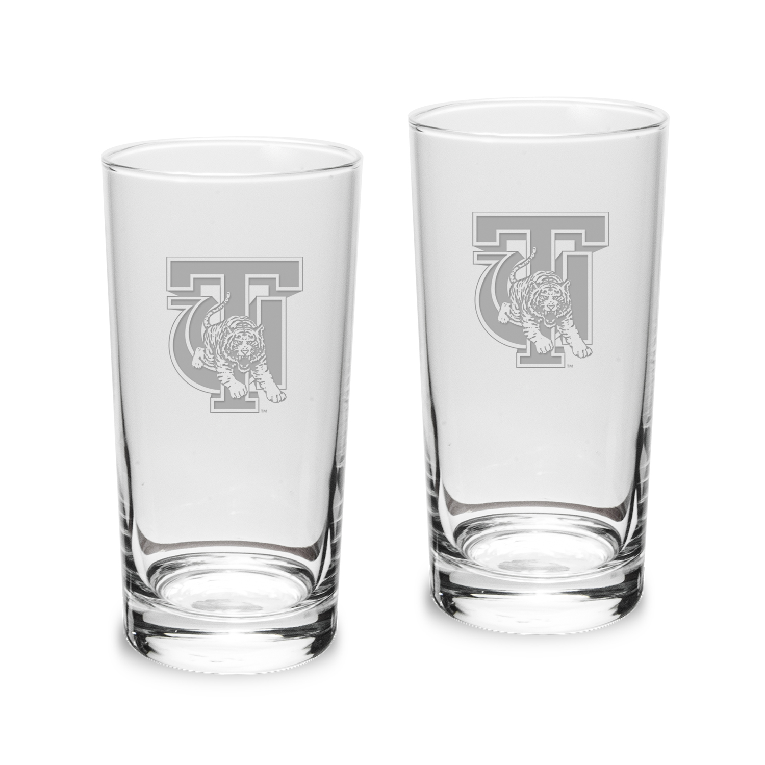 Tuskegee Golden Tigers 2-Piece 10oz. Highball Glass Set