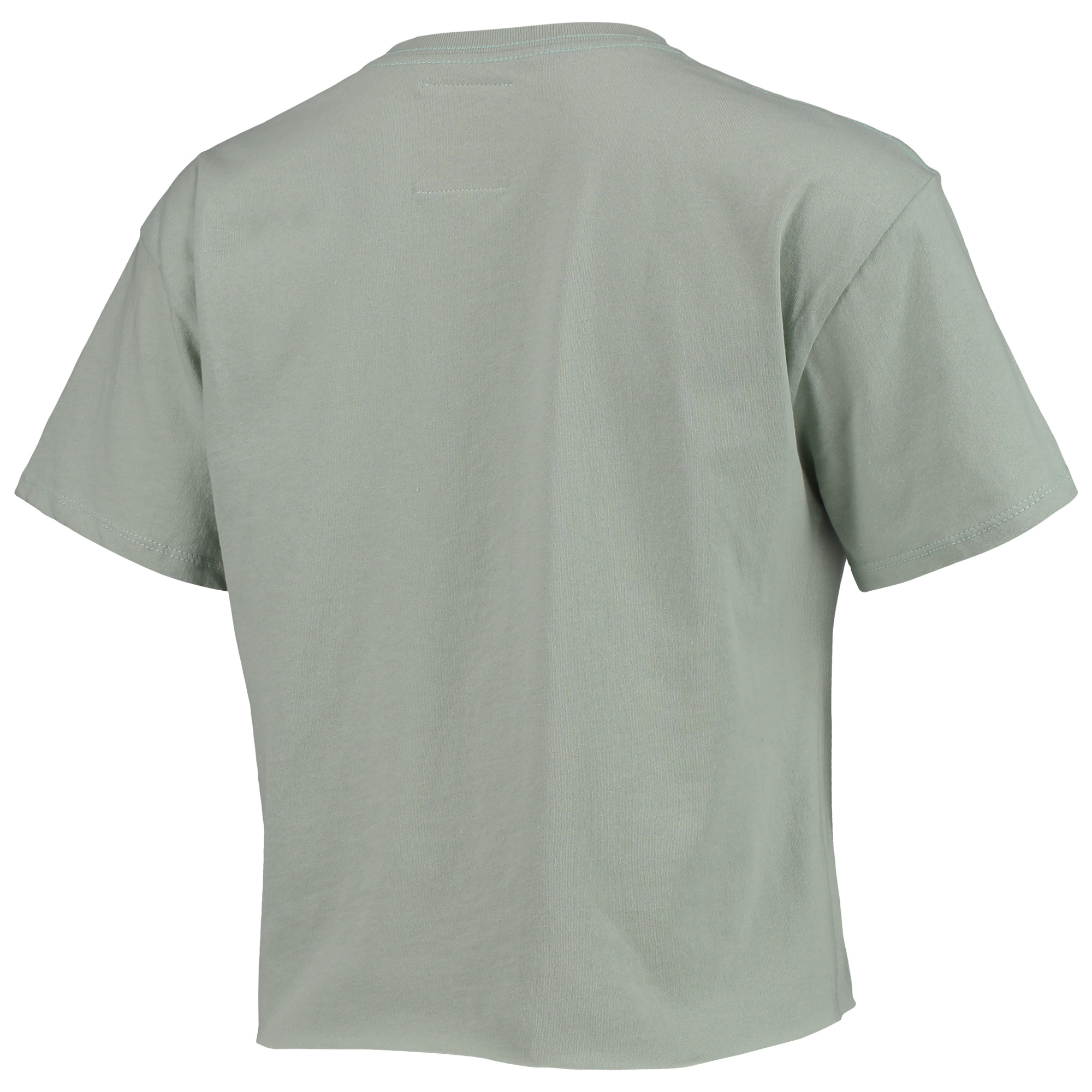 Women's League Collegiate Wear Green Michigan State Spartans Chain Stitch Clothesline Crop Top - Image 9