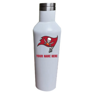 White Tampa Bay Buccaneers 17oz. Personalized Infinity Stainless Steel Water Bottle