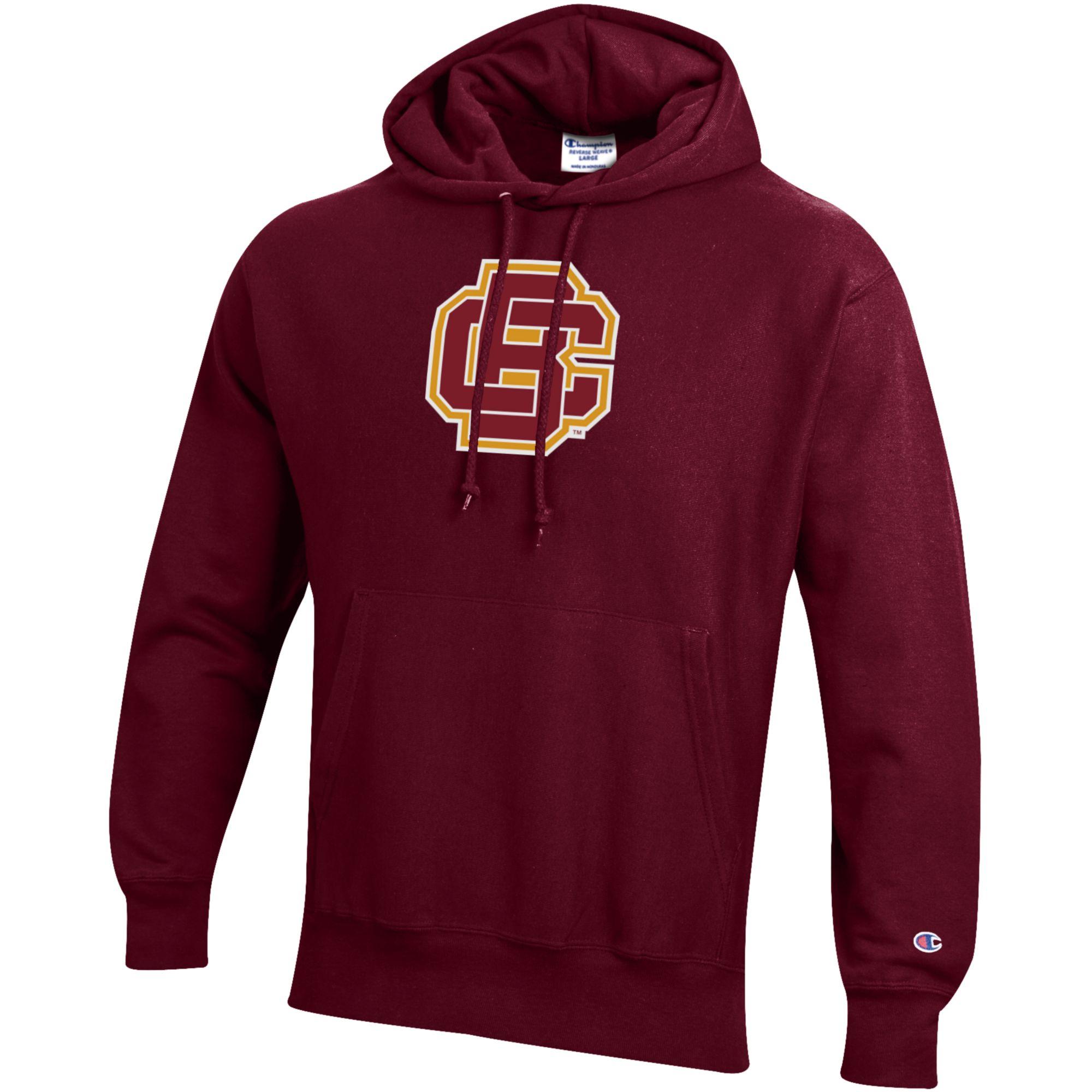 Men's Champion Maroon Bethune-Cookman Wildcats Reverse Weave Fleece Pullover Hoodie - Image 6