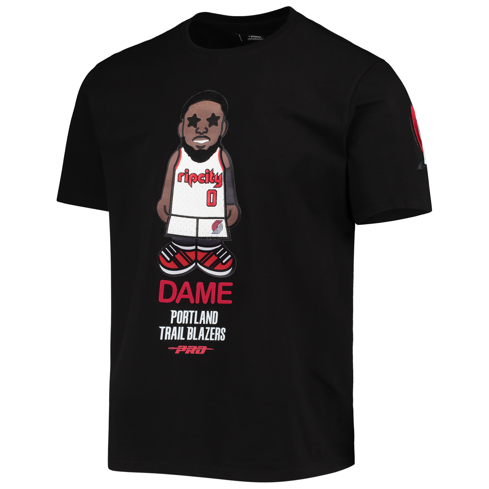 Men's Pro Standard Damian Lillard Black Portland Trail Blazers Caricature T-Shirt - Image 8