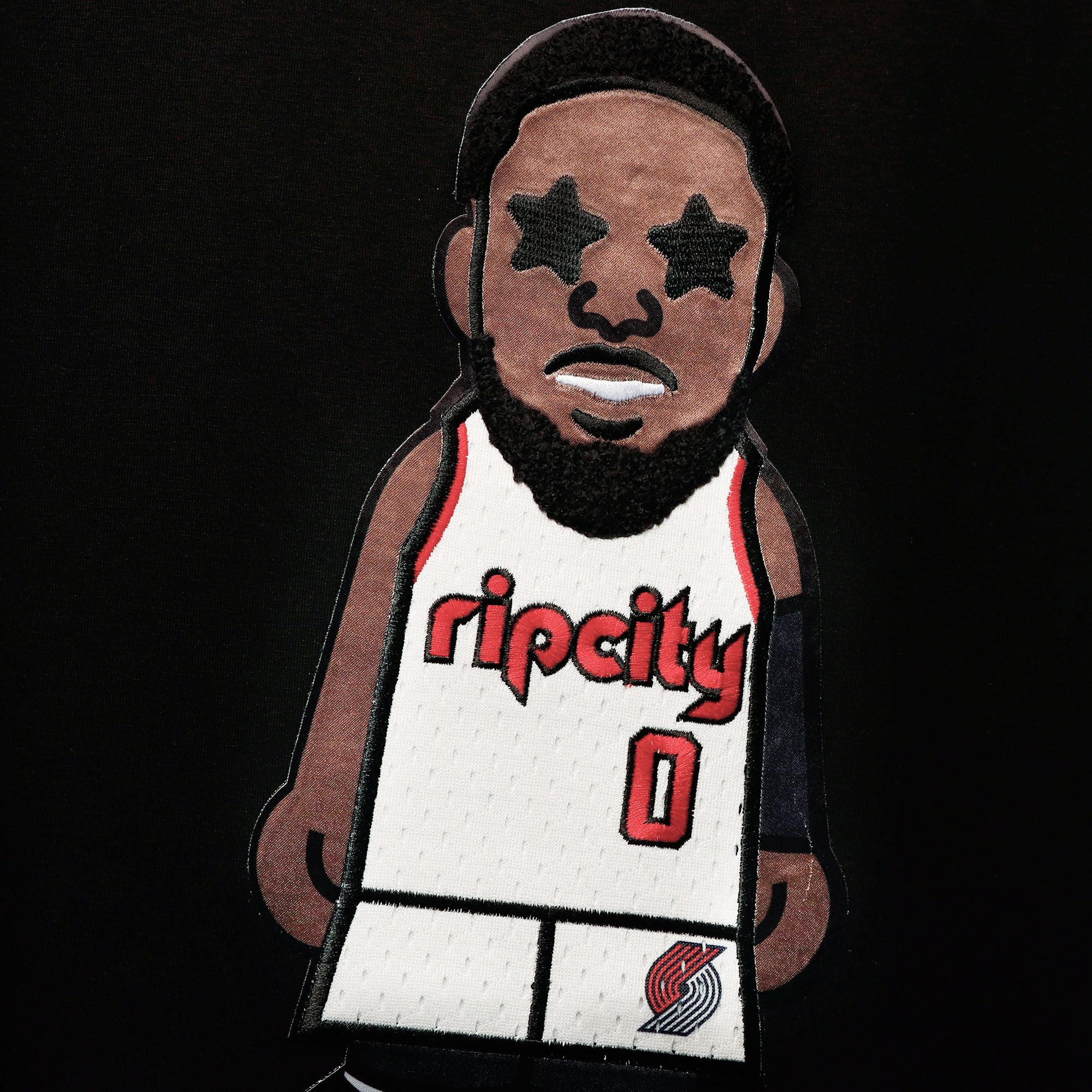 Men's Pro Standard Damian Lillard Black Portland Trail Blazers Caricature T-Shirt - Image 5