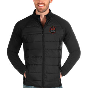 Men's Antigua Black Houston Dynamo FC Altitude Full-Zip Jacket