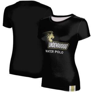 Women's Black Lindenwood Lions Water Polo T-Shirt
