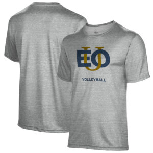 Men's Gray Eastern Oregon Mountaineers Volleyball Name Drop T-Shirt