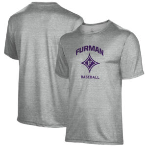 Men's Gray Furman Paladins Baseball Name Drop T-Shirt