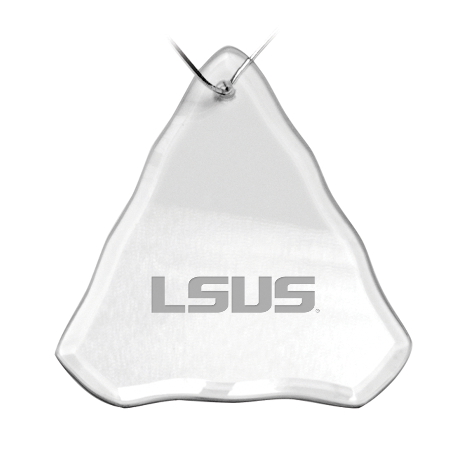 LSU Shreveport Pilots 3.25'' x 3.75'' Glass Tree Ornament