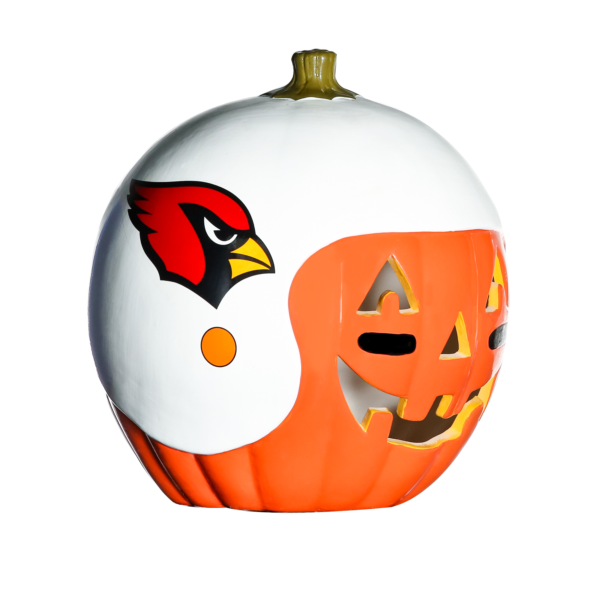 Arizona Cardinals Ceramic Pumpkin Helmet - Image 2