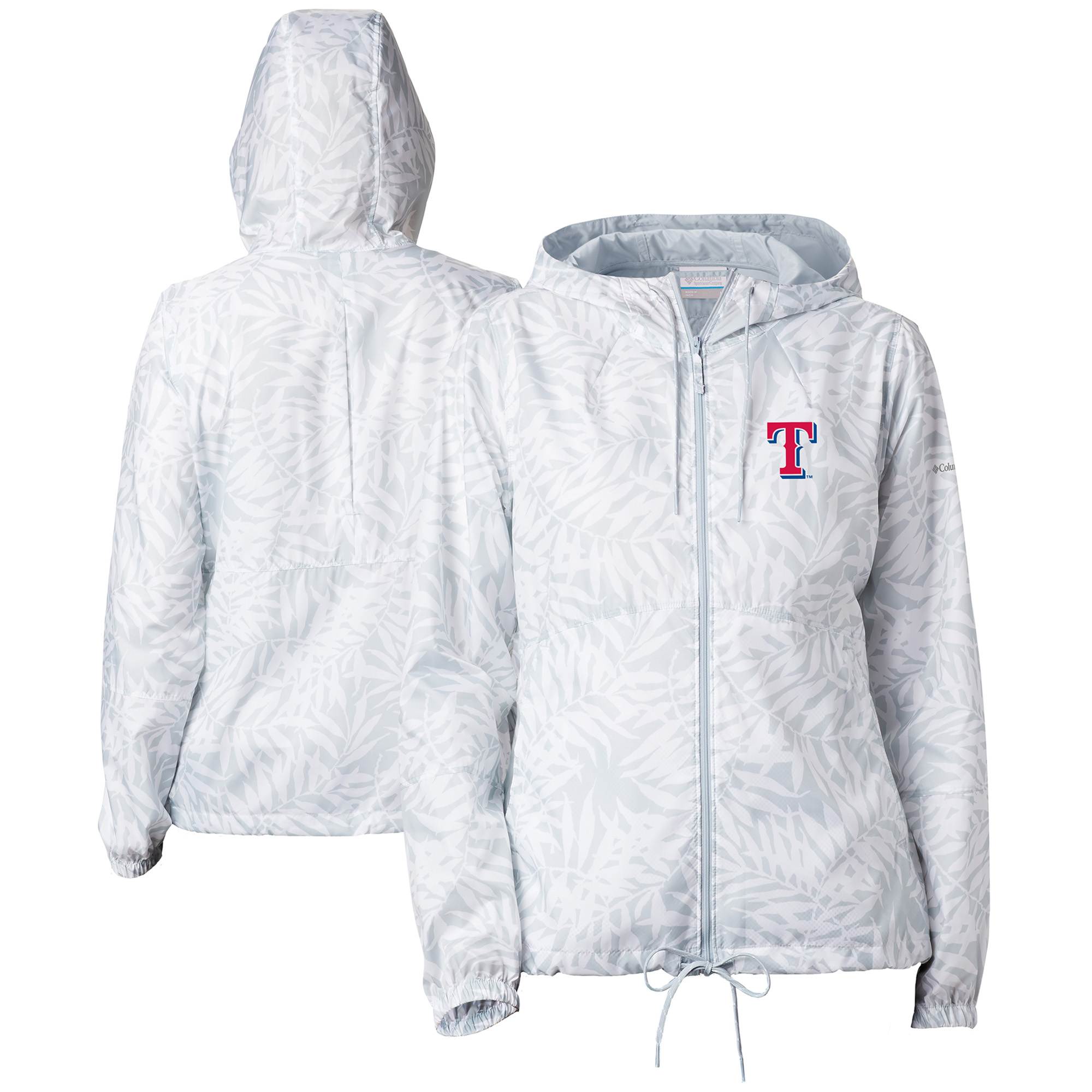 Women's Columbia Gray Texas Rangers Flash Forward Full-Zip Windbreaker Jacket - Image 2