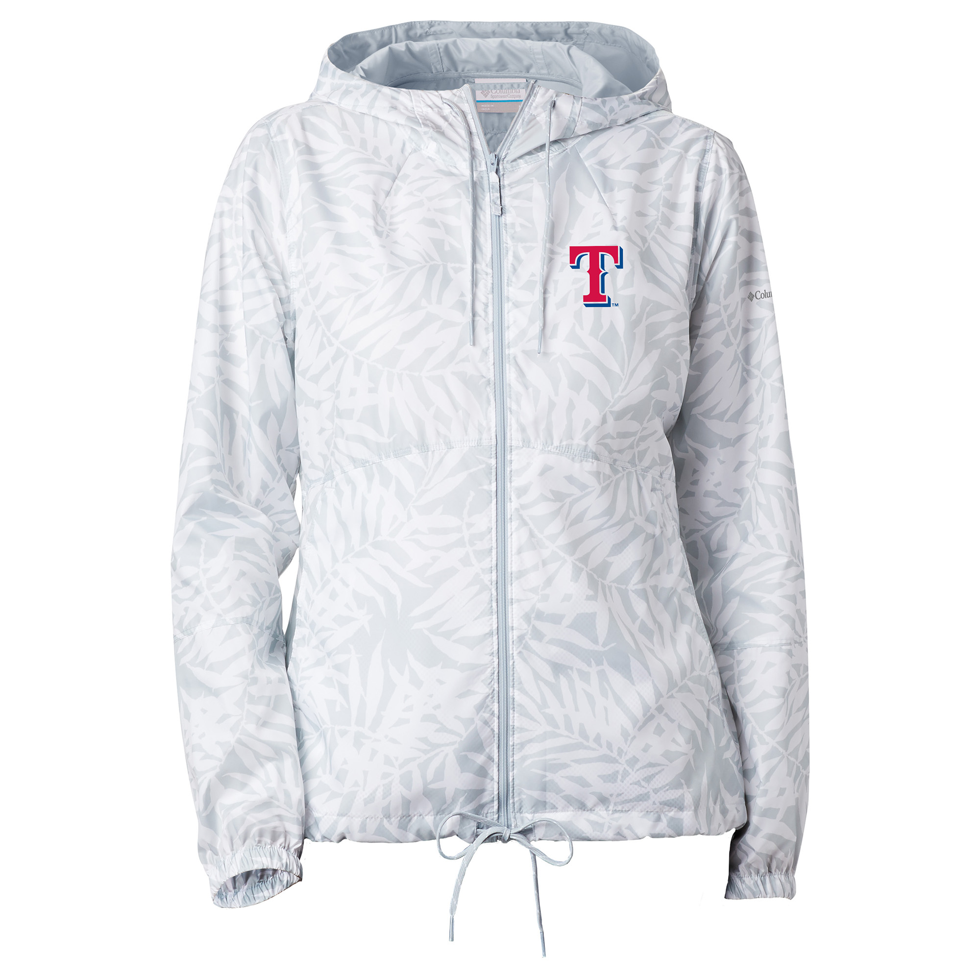 Women's Columbia Gray Texas Rangers Flash Forward Full-Zip Windbreaker Jacket - Image 3