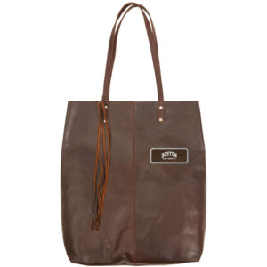 Brown Boston University Logo Plate Mee Canyon Tote