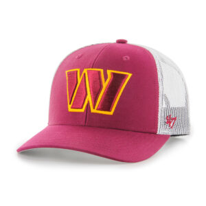 Men's '47  Burgundy/White Washington Commanders Trucker Snapback Hat