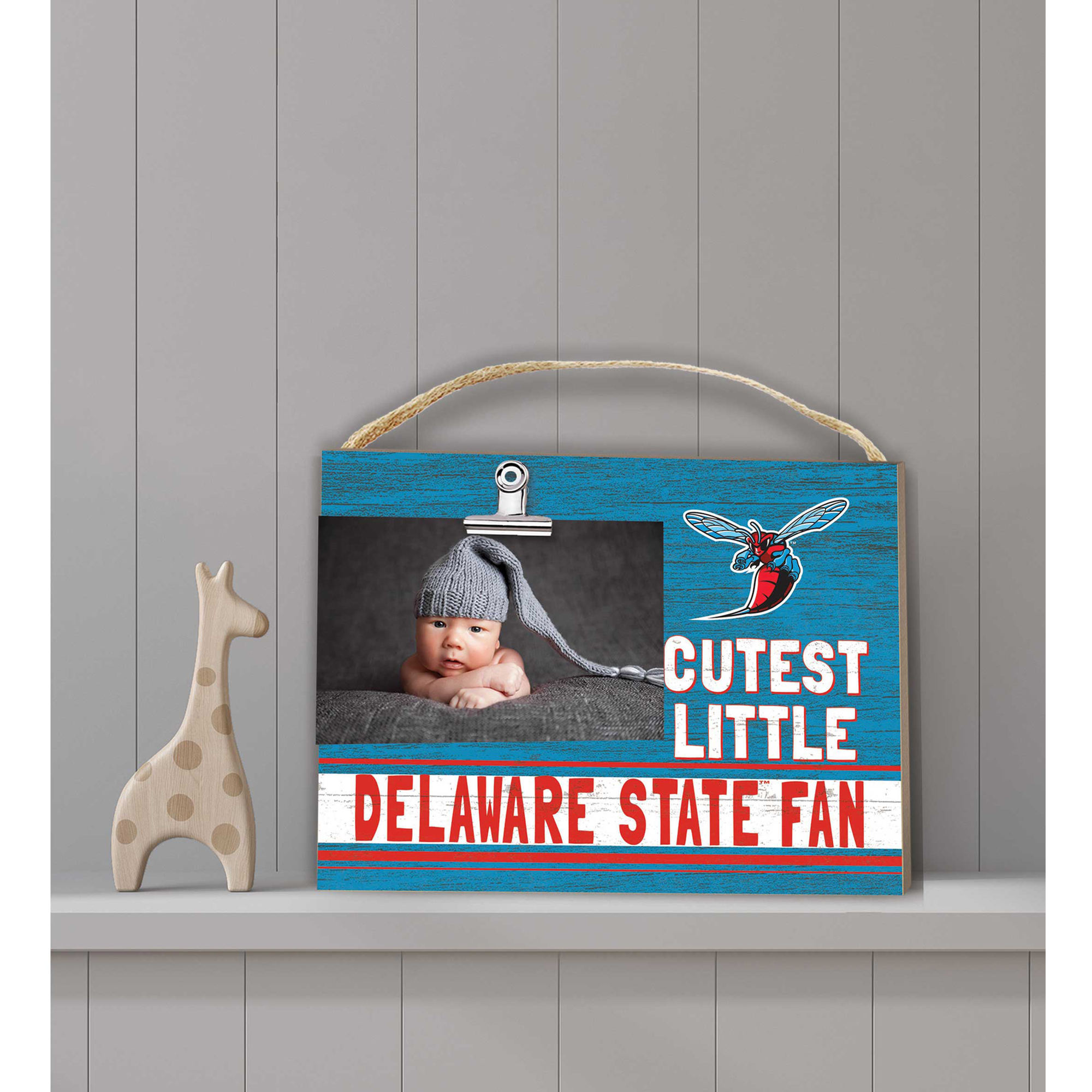 Delaware State Hornets 8'' x 10'' Cutest Little Team Logo Clip Photo Frame - Image 5